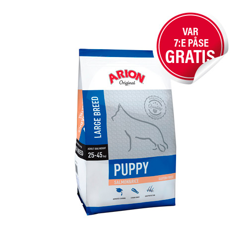 Arion Puppy Large Breed Lax & Ris – 12 kg
