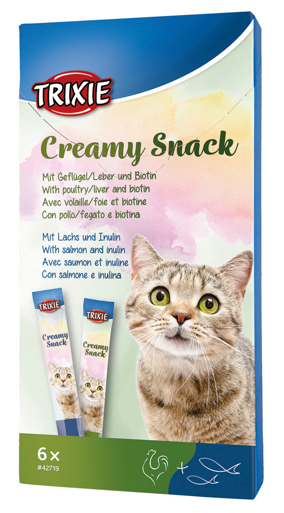 Creamy Snack godis för katt – 6 x 15 g