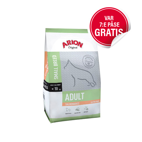 Adult Small Breed Lax & Ris hundfoder – 3 kg