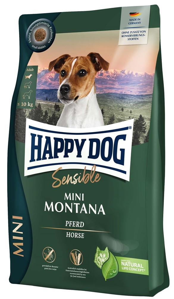 HappyDog Sensible Mini Montana Hundfoder – 4 kg