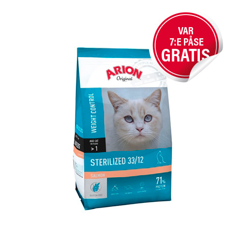 Sterilized 33/12 Kattfoder med Lax - 2 kg