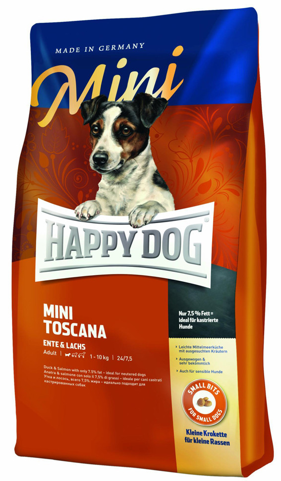 HappyDog Sensitive Mini Toscana Hundfoder – 4 kg