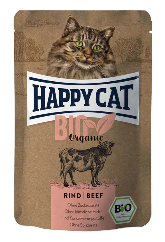 Bio Organic Nötkött våtfoder katt – 12 st x 85 g