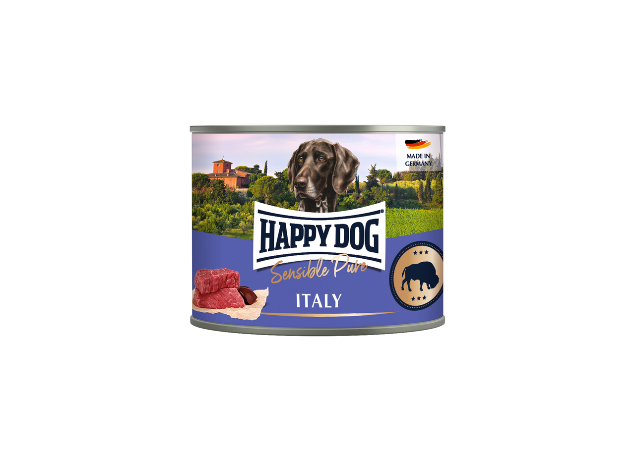 HappyDog Puré Grain Free Buffel – 12 st x 200 g