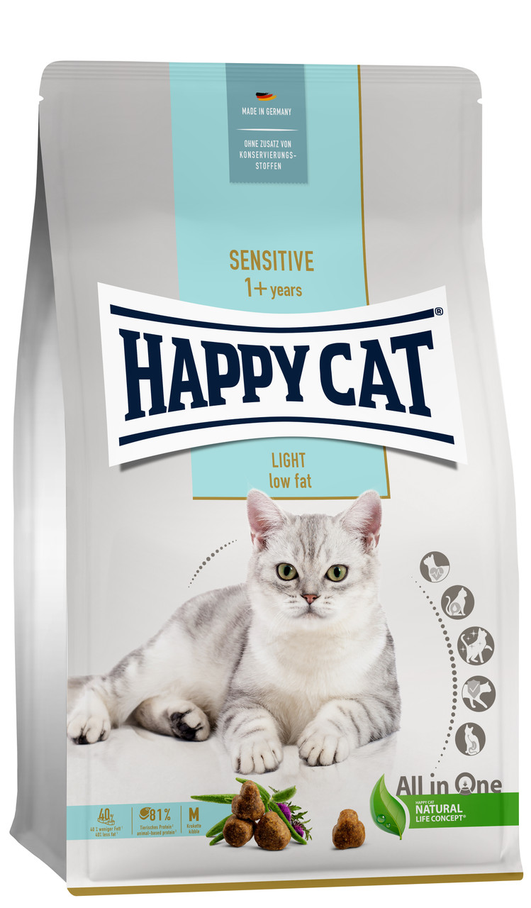 HappyCat Sensitive Adult Light Cat – 10 kg