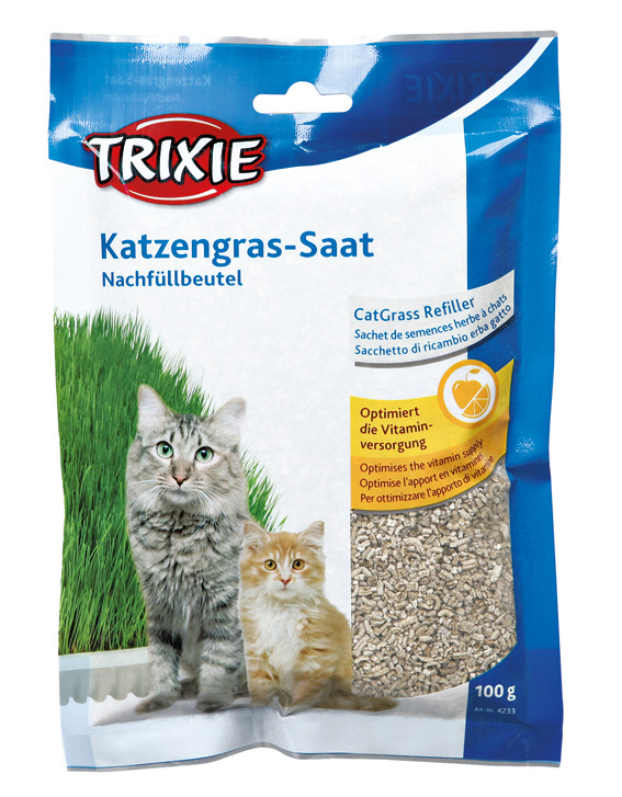 Trixie Kattgräs Refill Vitaminberikat – 100 g