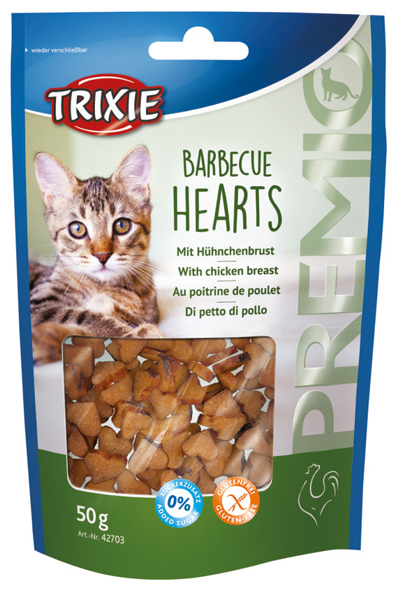 Trixie Premio Barbecue Hearts – 50 g