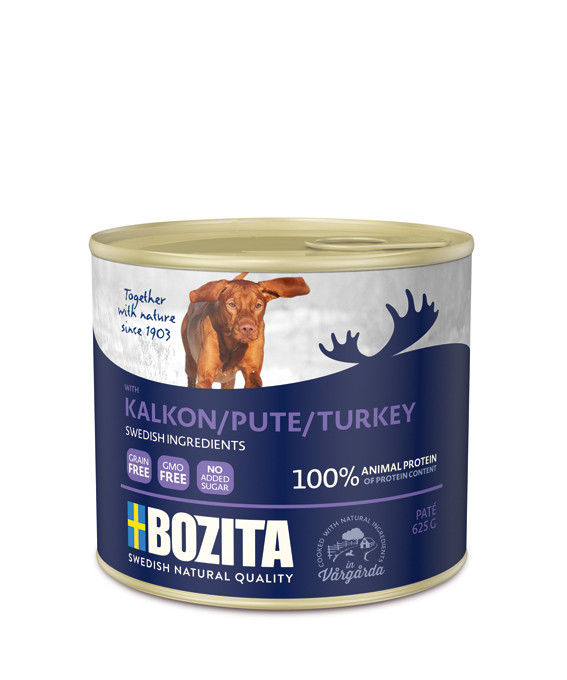 Kalkon Paté för hund - 6 st x 625 g