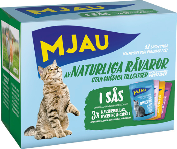 Kött- & Fisksmaker i Sås Multipack Kattfoder - 12 x 85 g