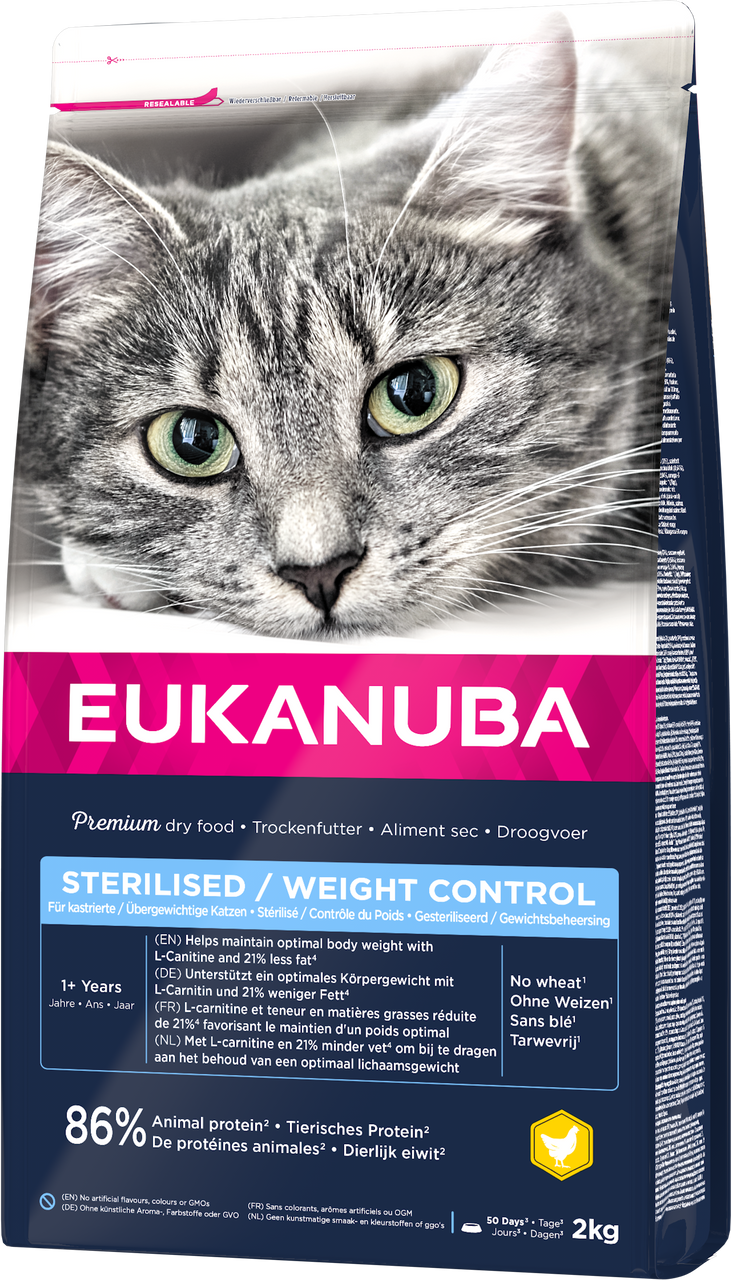 Cat Sterilised/Weight Control - 2 kg | Djurtyp - Katt - Kattmat - Torrfoder | DogStyle