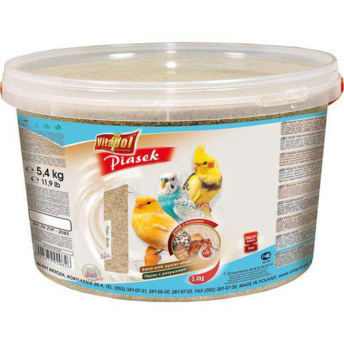 Fågelsand Snäckskal - 5,4 kg | Djurtyp - Fågel - Fågelns hem - Burströ och Fågelsand | DogStyle