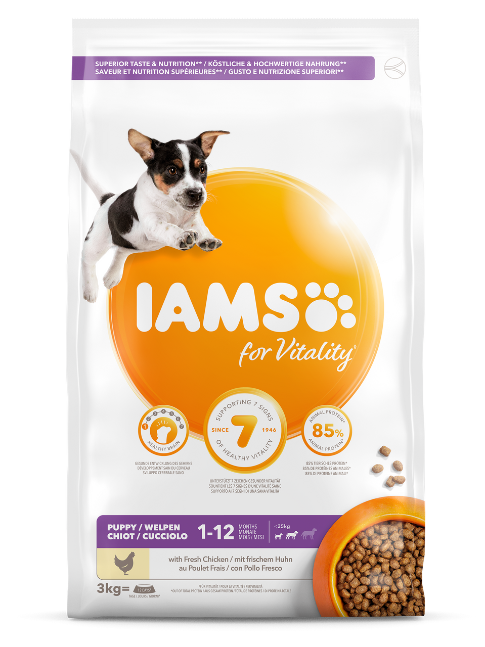 Iams Dog Puppy Small & Medium – 3 kg