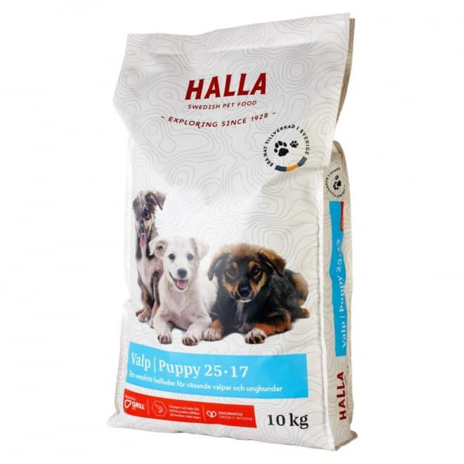 Halla Pet Food Hundfoder Valp – 10 kg