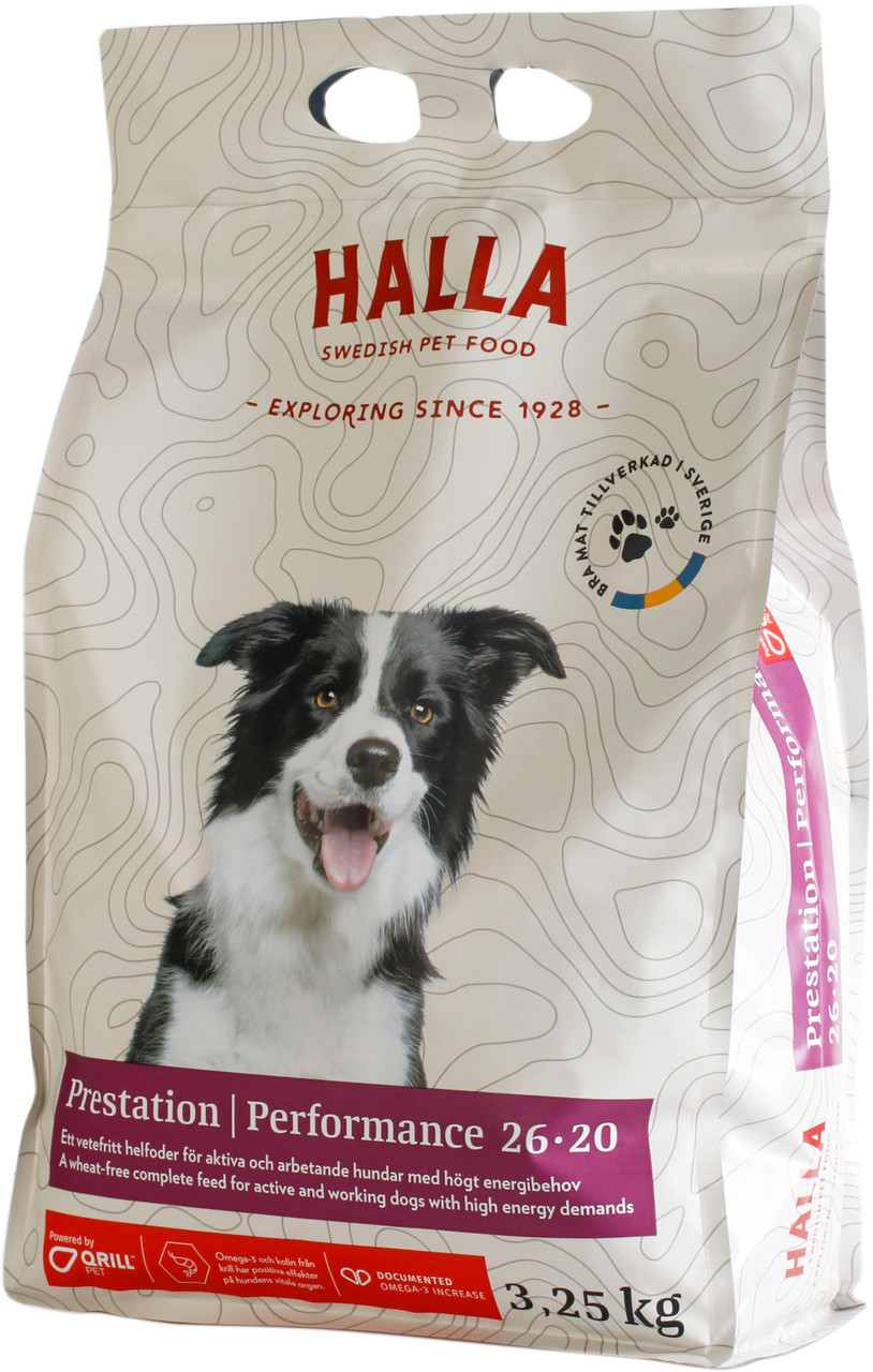 Halla Hundfoder Performance – 3,25 kg