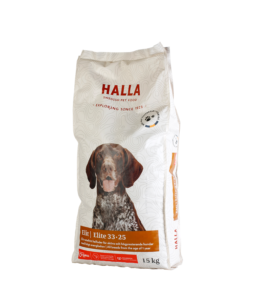 Halla Hundfoder Elite – 15 kg