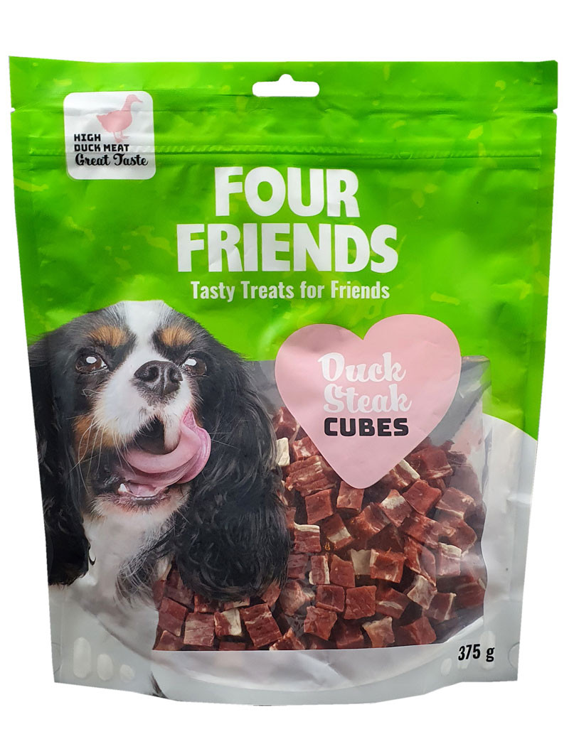 FourFriends Duck Steak Cubes – 375 g