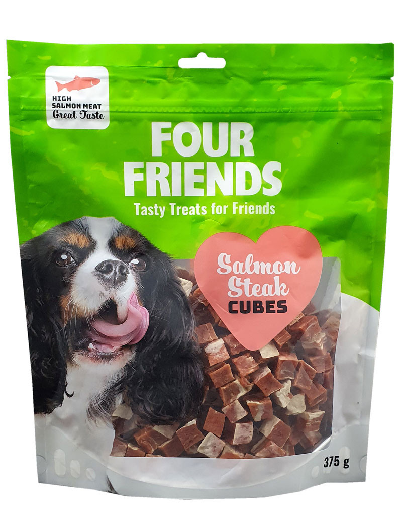 FourFriends Salmon Steak Cubes – 375 g