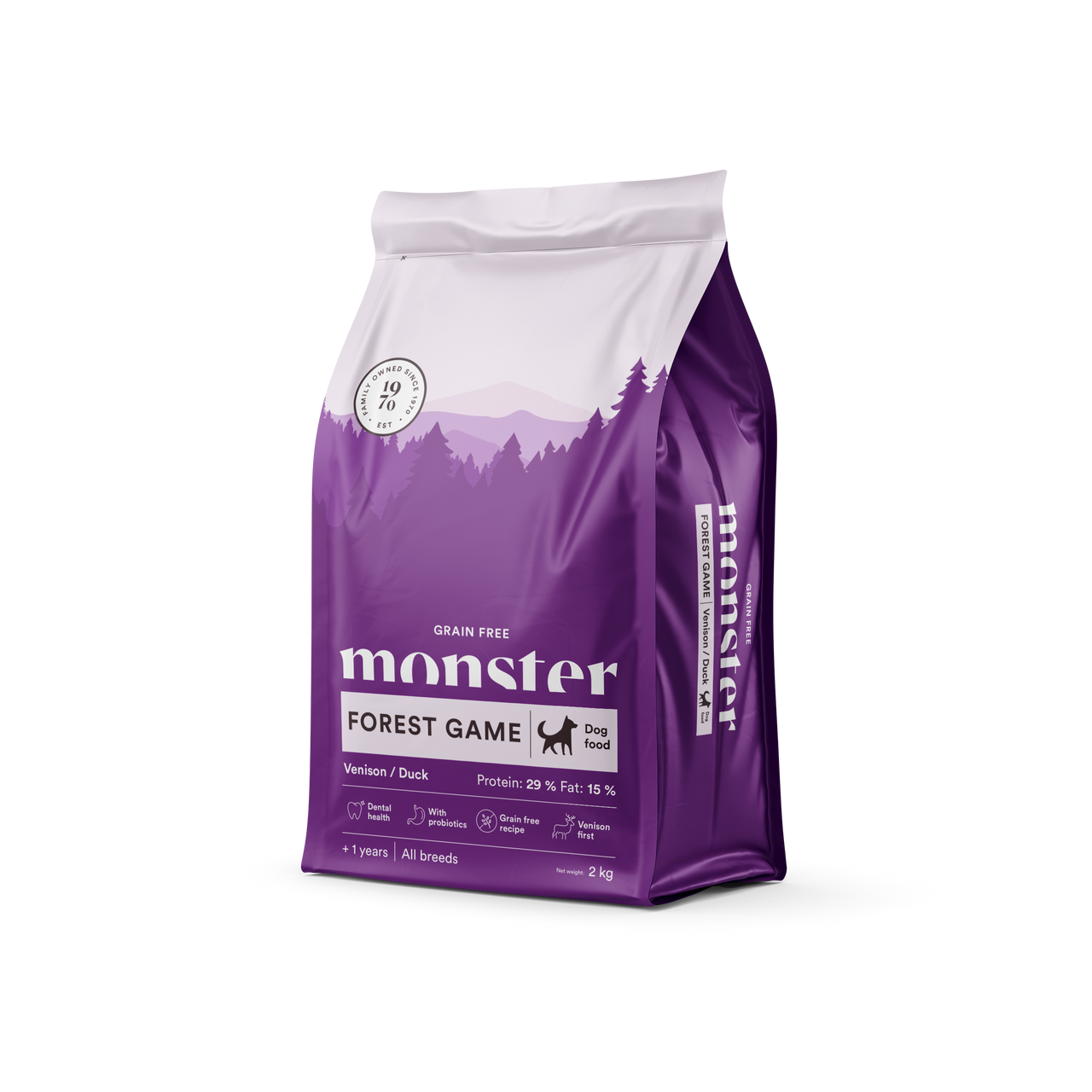 Dog Grain Free Forest Game All Breed Venison &amp; Duck - 2 kg