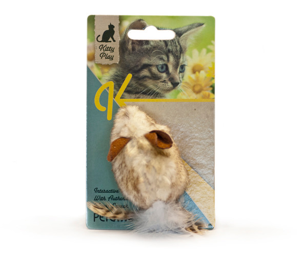 Kitty Play Squeaking Cat Toys - Mouse  Tail
