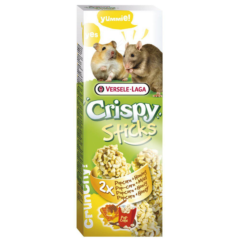 Kräcker Hamster/Råtta med Popcorn & Honung – 2 sticks