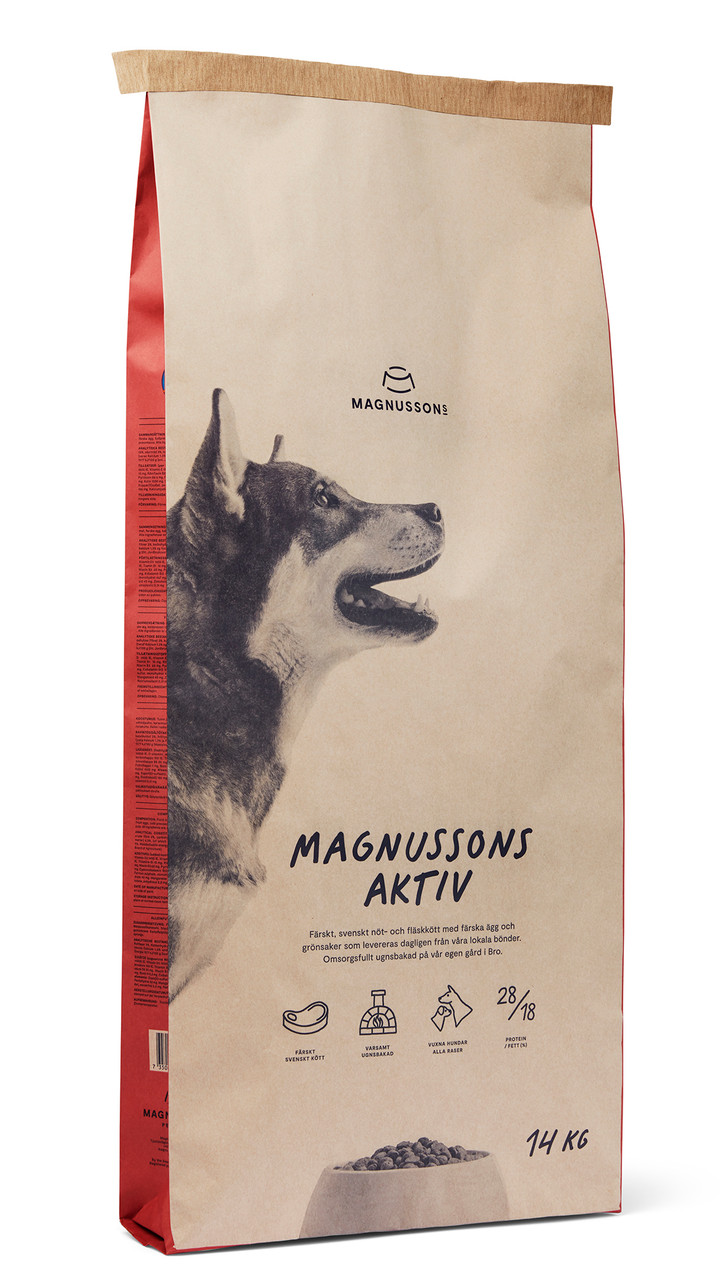 Magnussons Aktiv Hundfoder – 14 kg