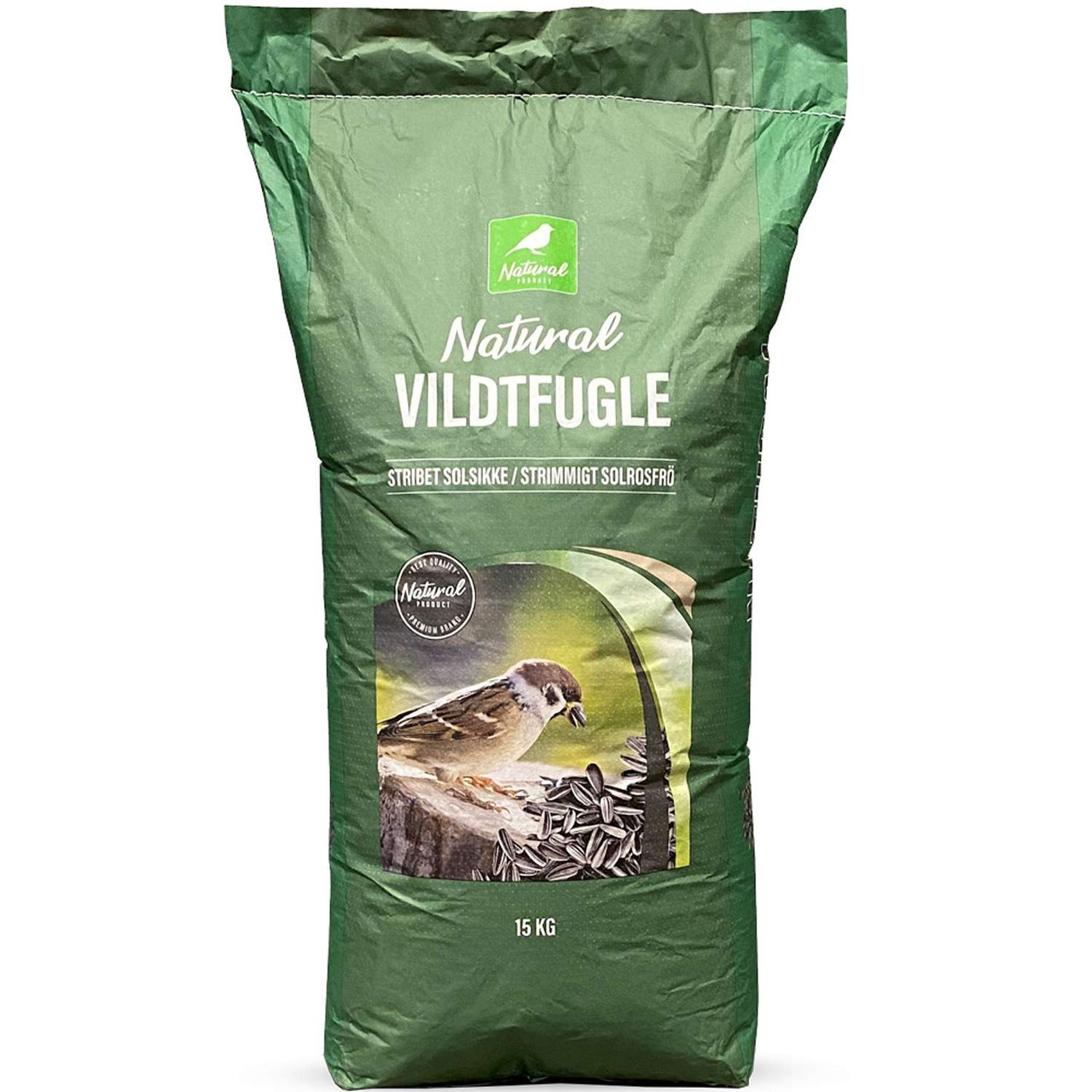 Strimmigt Solrosfrö för Vilda Fåglar - 15 kg