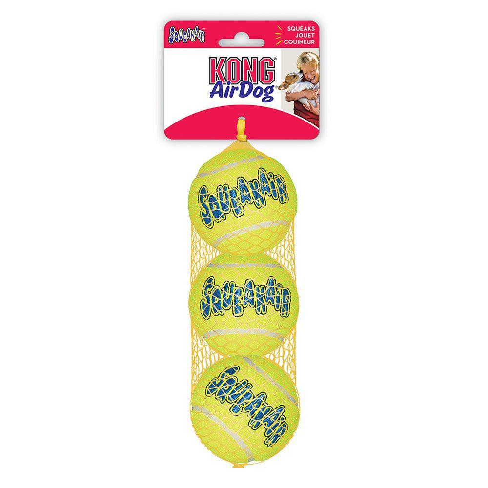 KONG AirDog Squeaker Tennisbollar (M)