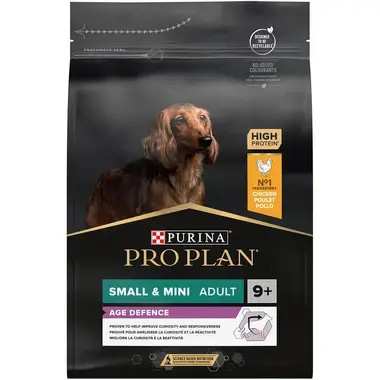 Small and Mini Adult 9+ Senior Age Defence Chicken hundfoder - 3 kg