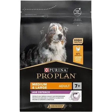 Medium and Large Adult 7+ Age Defence Chicken hundfoder - 3 kg