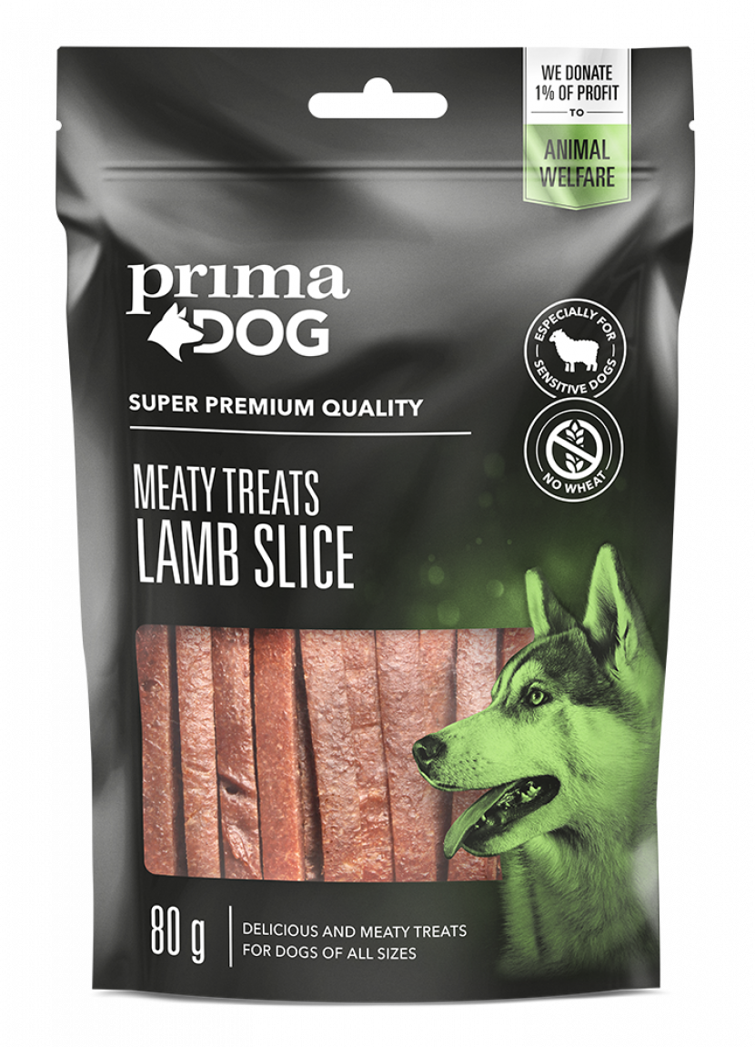 PrimaDog Meaty Treats Lammskivor – 80 g