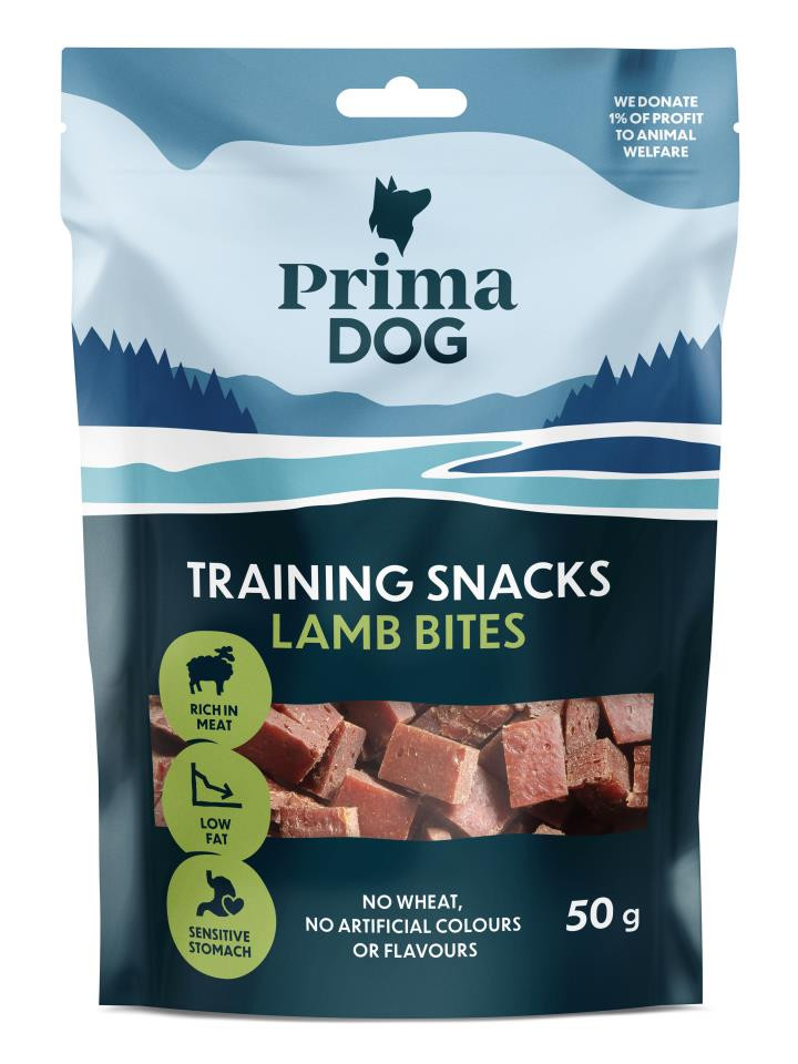 PrimaDog Training Snacks Lammbitar – 50 g