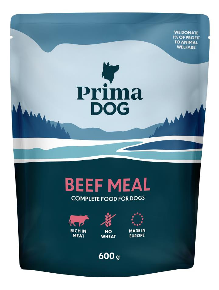 Portionsmåltid med Biffsmak för hund – 8 x 600 g