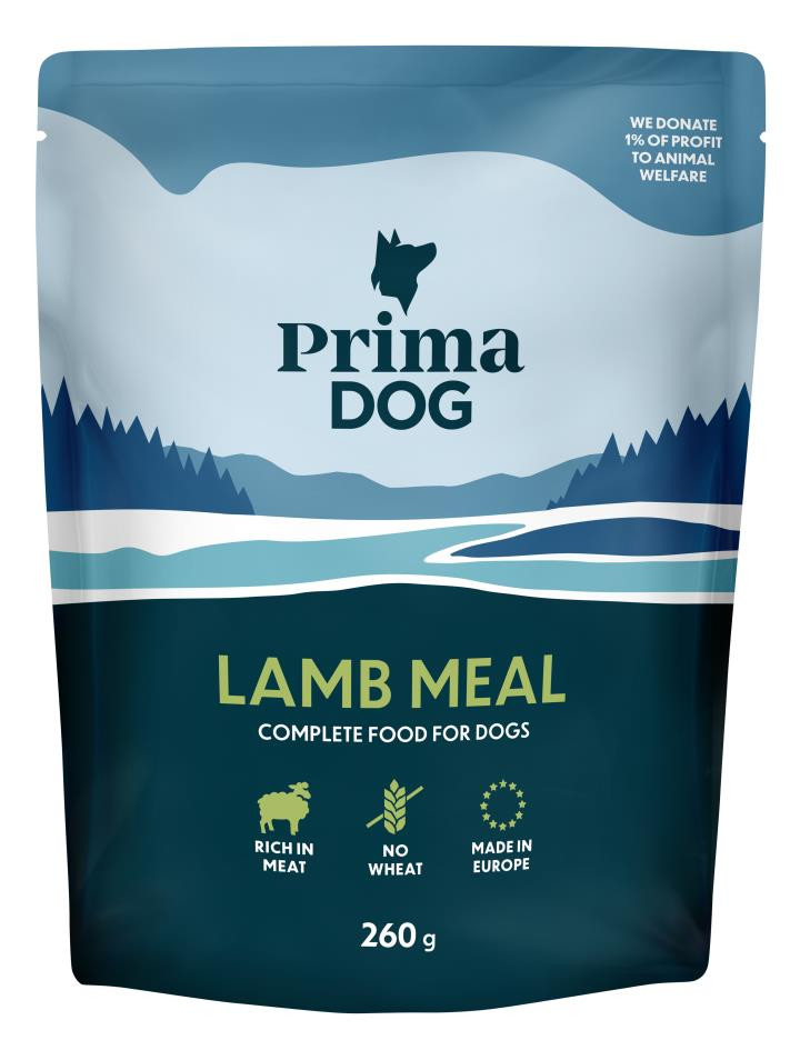 Portionsm&aring;ltid med Lamm f&ouml;r hund - 12 x 260 g