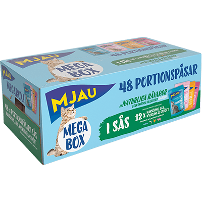 Megabox Fisk & Kött i Sås – 48 x 85 g