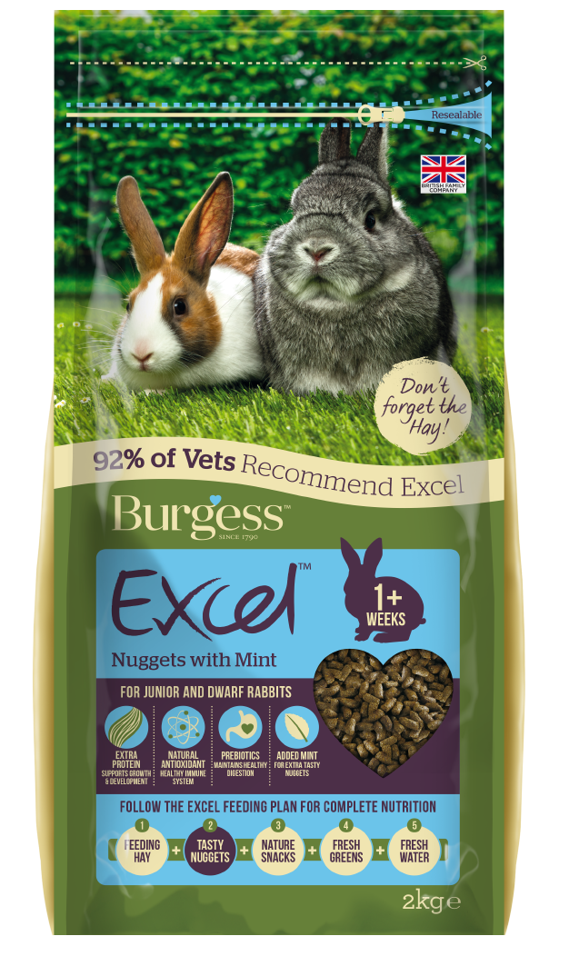 Excel Kaninfoder Mynta för Unga & Dvärgkaniner - 10 kg