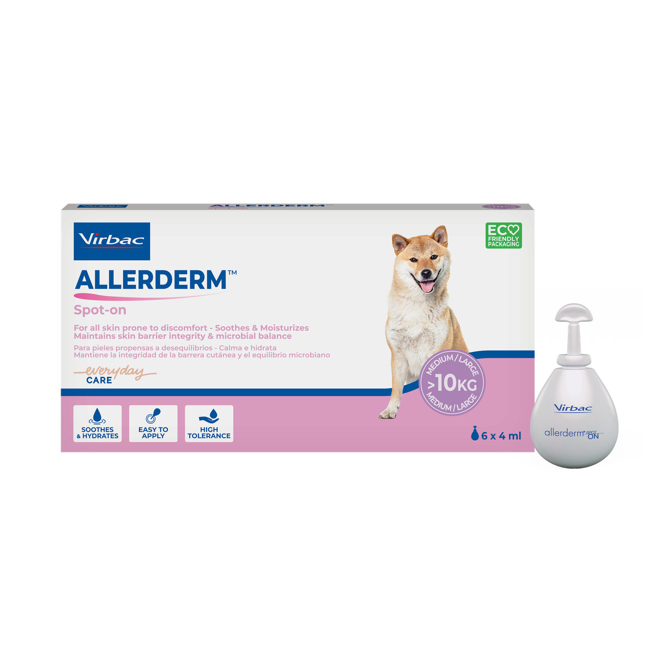 Hudstärkare Virbac Allerderm Spot-On >10 kg 6x4 ml