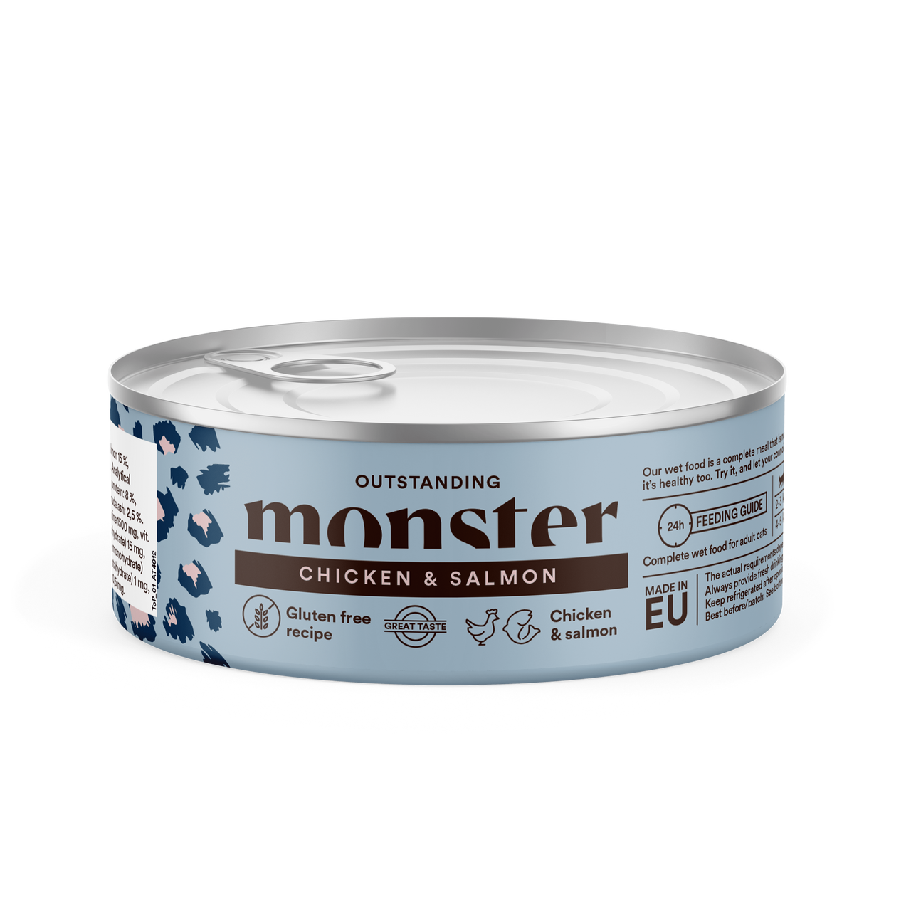 Monster Cat Adult Chicken & Salmon – 12 x 100 g