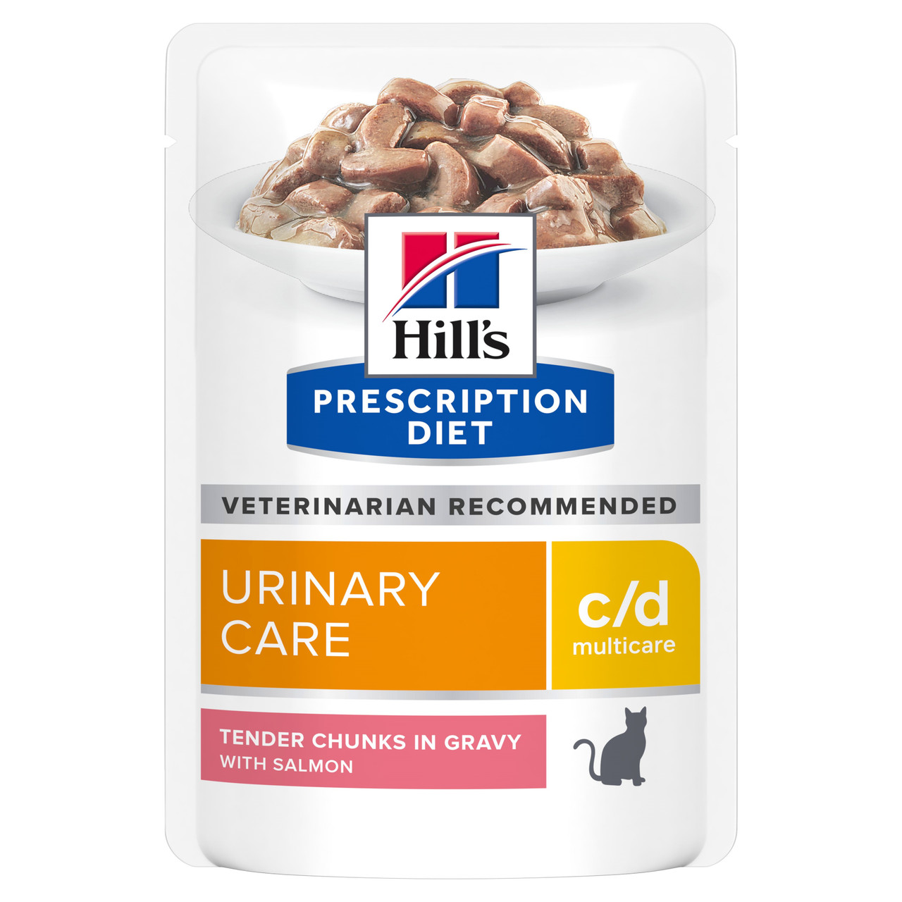 Prescription Diet Feline c/d Multicare Våtfoder med Laxsmak för katt - 12 st x 85 g | Djurtyp - Katt - Kattmat - Veterinärfoder | DogStyle