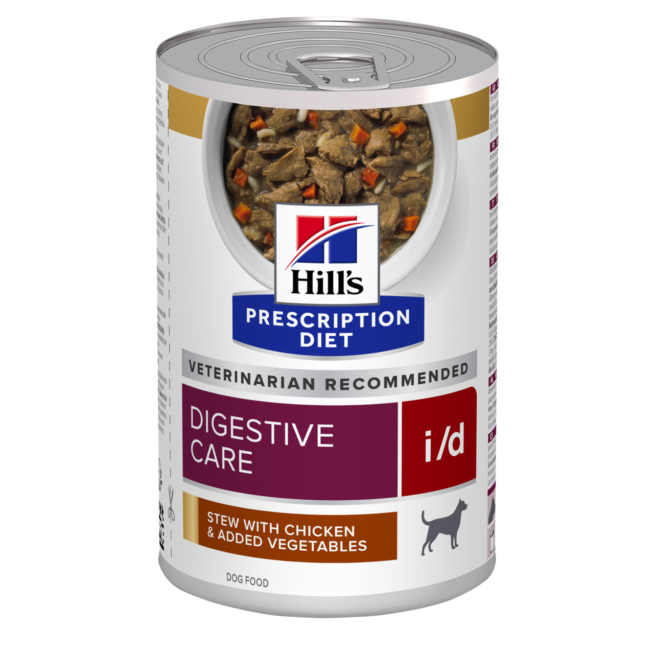 Prescription Diet i/d Digestive Care Stew med Kyckling & Grönsaker Hundfoder – 12 st x 354 g