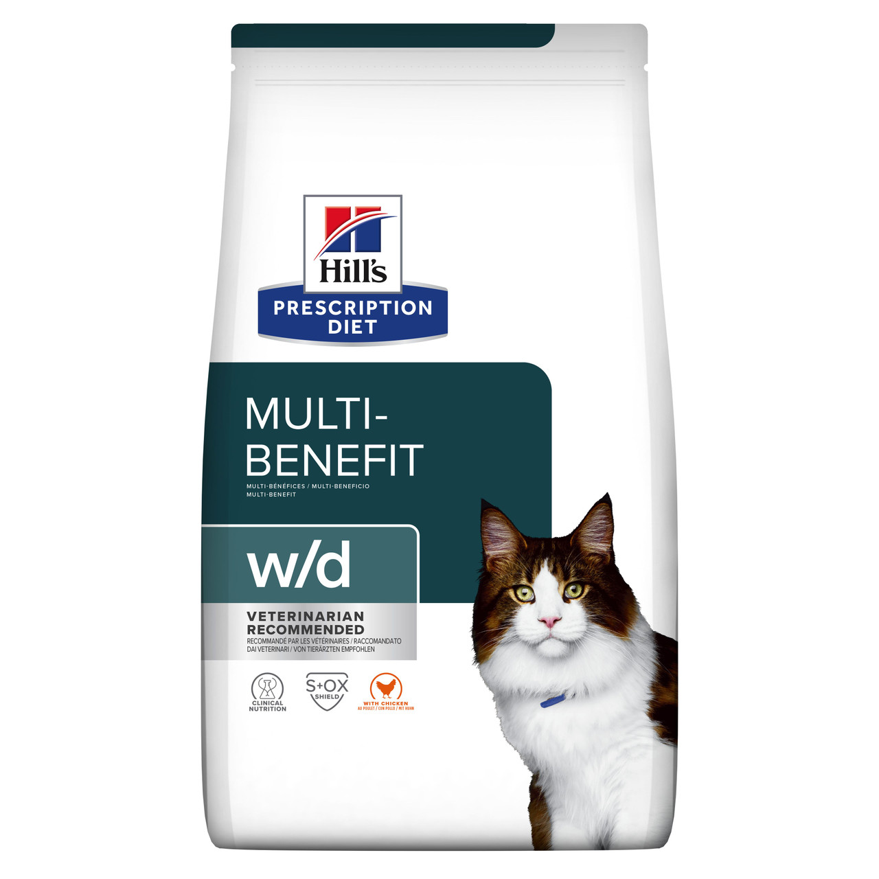 Prescription Diet w/d Multi-Benefit Torrfoder till Katt med Kyckling – 15 kg