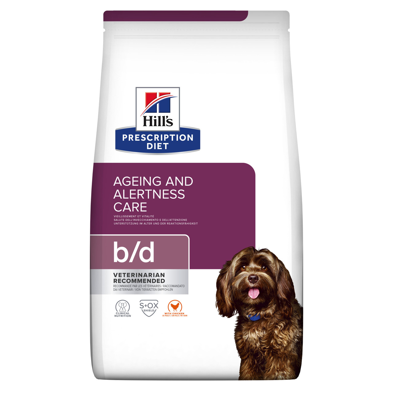 Prescription Diet b/d Brain Ageing Care Torrfoder till Hund med Kyckling – 3 kg