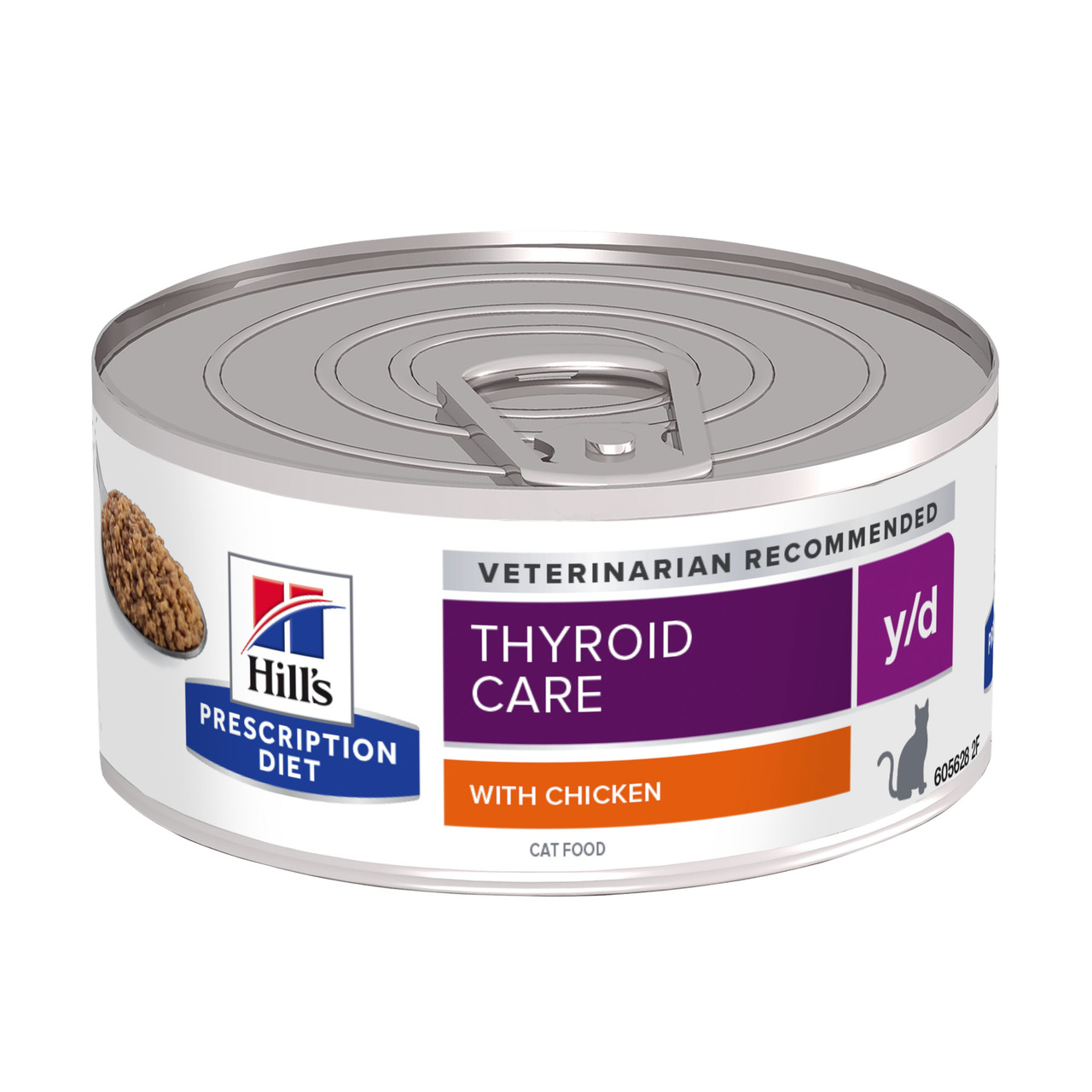 Prescription Diet y/d Thyroid Care Våtfoder för Katt med Kyckling – 24 st x 156 g
