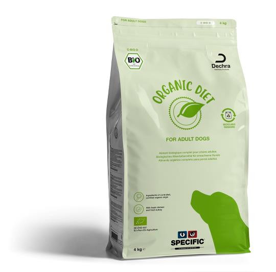 C-BIO-D Adult Organic Torrfoder för hund – 4 kg