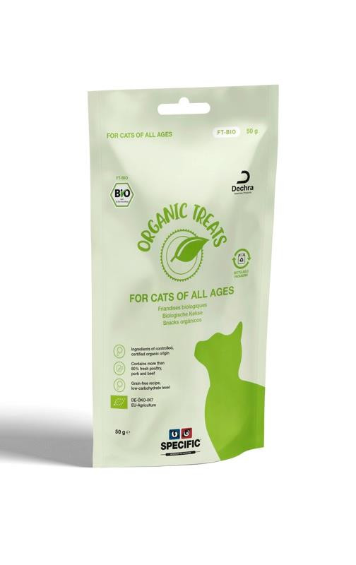 FT-BIO Organic Treats Kattgodis - 50 g