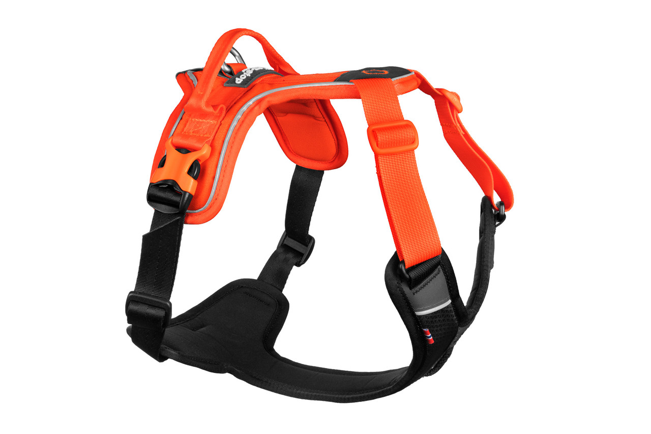 Ramble Harness – Svart/Orange / XS