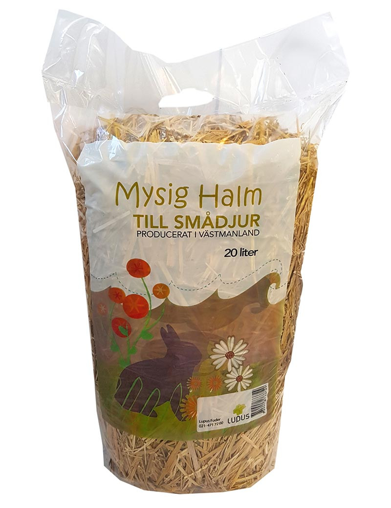 Svensk Mysig Halm - 20 L | Djurtyp - Gnagare - Foder - Hö | DogStyle