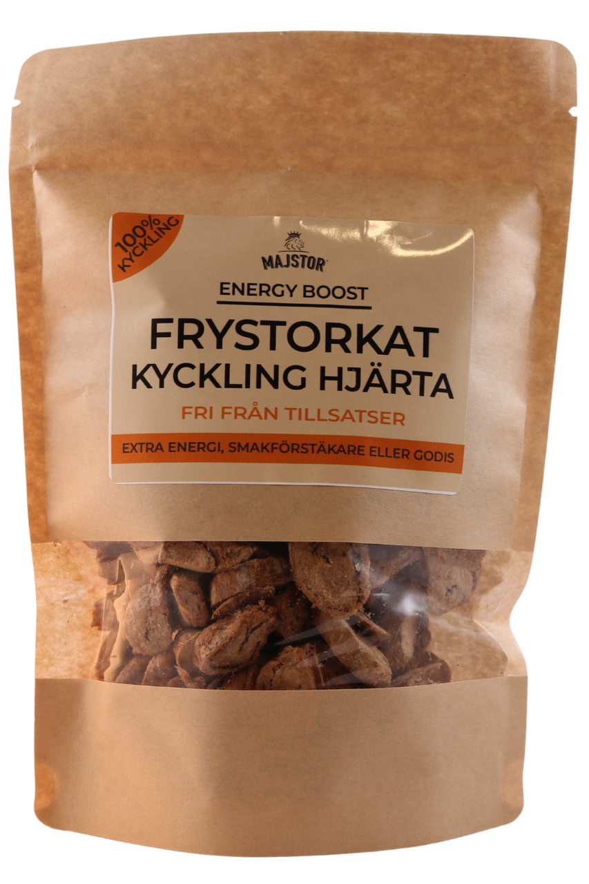 Frystorkat Hundgodis Kycklinghjärta - 100 g