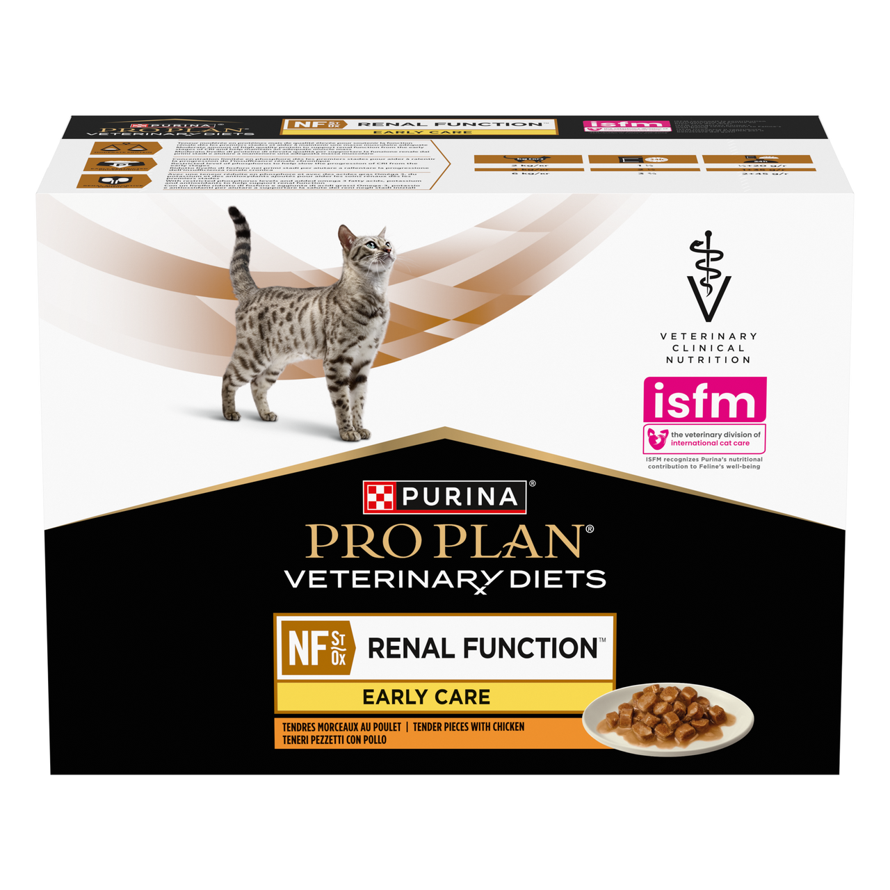 Veterinary Diets NF Renal Function Early Care Chicken f&ouml;r Katt - 10 st x 85 g