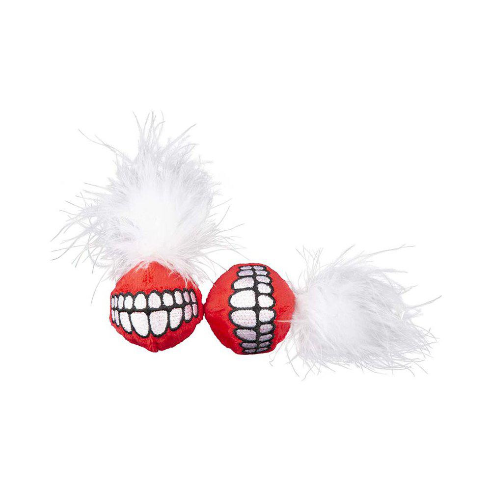 Kattleksak Plush Grinz 2-pack - Röd