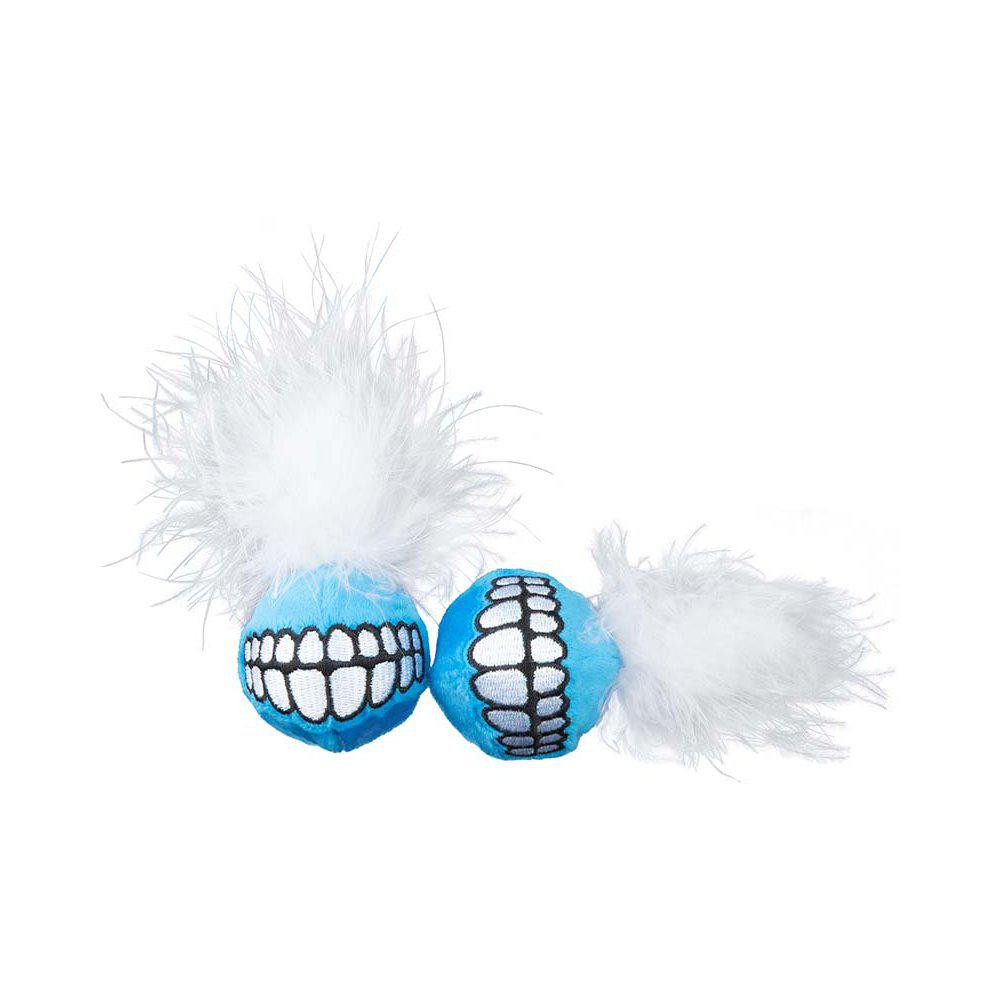 Rogz Kattleksak Plush Grinz 2-pack – Blå